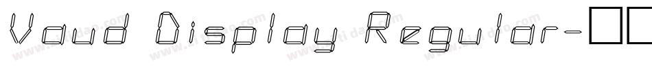 Vaud Display Regular字体转换
